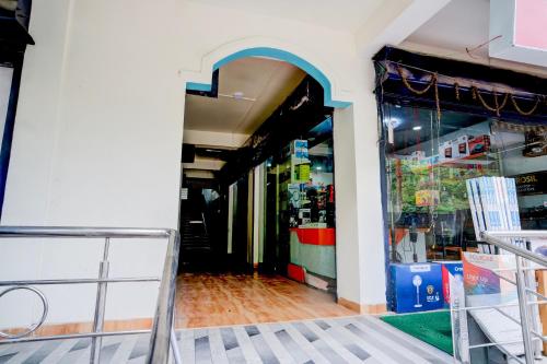 an entrance to a store with an open door at Hotel O The Silver Stone in Guwahati