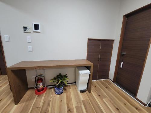 Kuchyň nebo kuchyňský kout v ubytování 華の宿