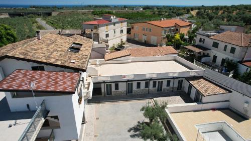 an aerial view of a town with buildings at Maresila in Amica