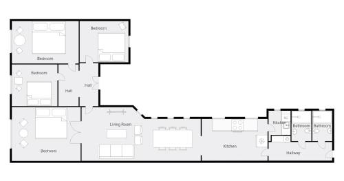 a floor plan of a house at The Churchill manor apartments by Daniel&Jacob's in Copenhagen