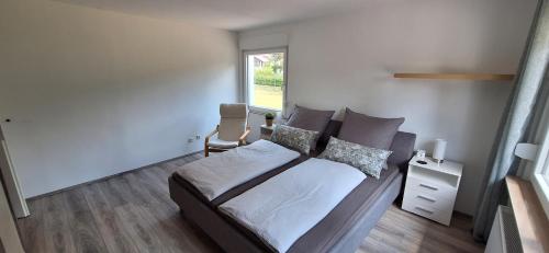Χώρος καθιστικού στο Ferienhaus an der Ölmühle