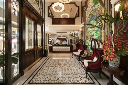Posezení v ubytování La Mejor Indochine Hotel
