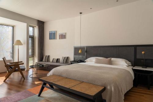 Katil atau katil-katil dalam bilik di Mountain View Boutique Hotel