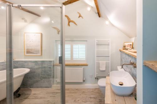 Koupelna v ubytování Holly Cottage Edgefield