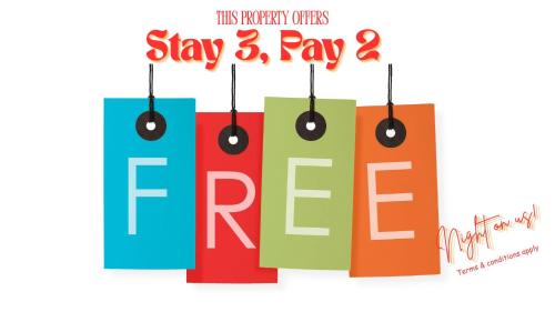 a group of tags with the words stay and pay fees at Sandstone Suites - In the heart of Port Fairy in Port Fairy