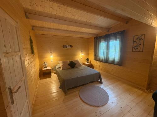 Postel nebo postele na pokoji v ubytování Chalet Chêne-Pin