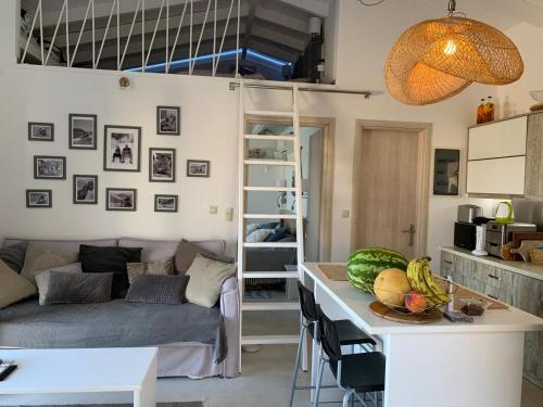 Η κουζίνα ή μικρή κουζίνα στο Villa Surf Ponti