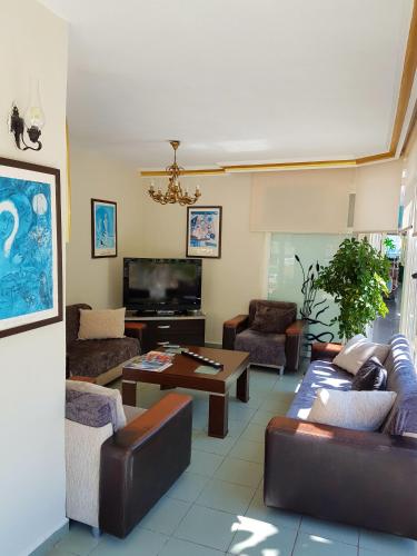 Μια τηλεόραση ή/και κέντρο ψυχαγωγίας στο Palmen Apart Hotel