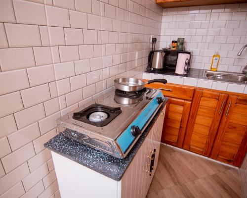 Køkken eller tekøkken på Reza Stays Apartment near mwananyamala hospital & CBD