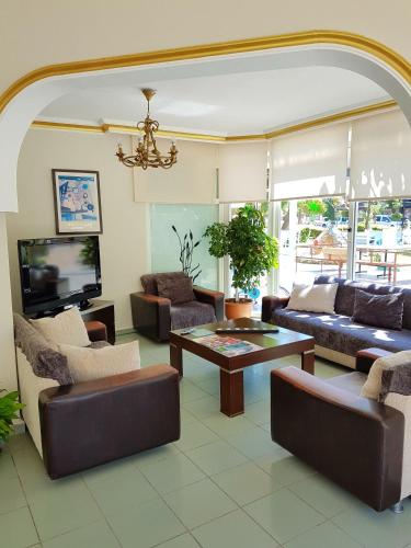 Χώρος καθιστικού στο Palmen Apart Hotel