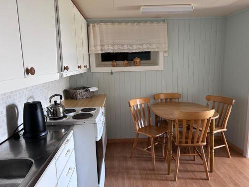 Kuchyň nebo kuchyňský kout v ubytování Tindselva apartment