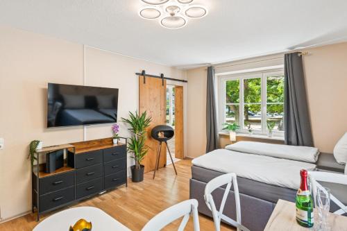 Foto DresdenStay Nähe Elbepark 2 Schlafzimmer Kamin PS4