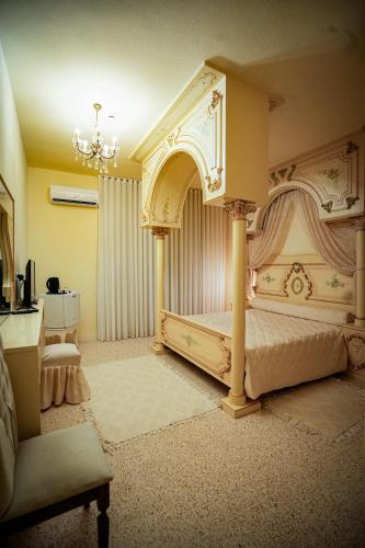 Postel nebo postele na pokoji v ubytování Gîte Feki
