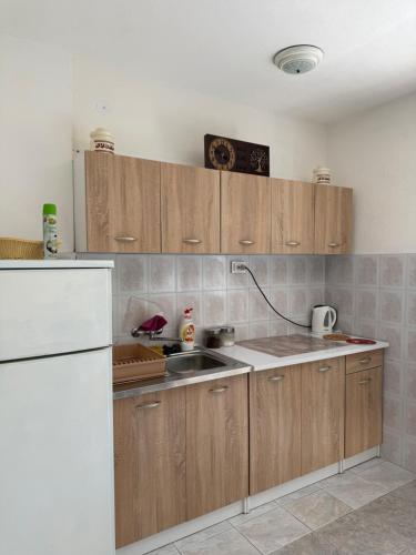 Kuchyň nebo kuchyňský kout v ubytování Apartman Milicevic