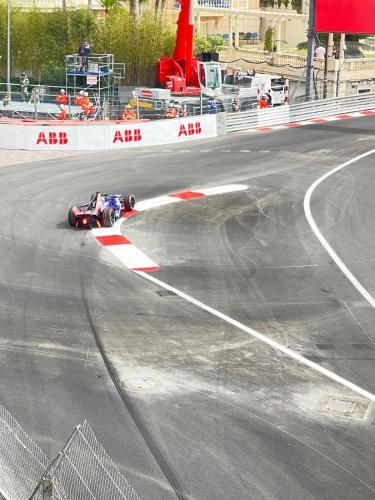 a car on a race track on a race track at Monaco Monte-Carlo Formula One in Monte Carlo