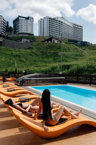 Πισίνα στο ή κοντά στο Ganz & SPA