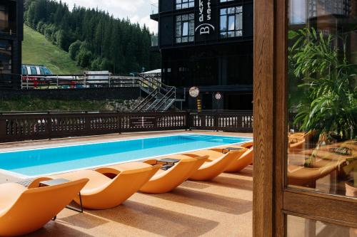 Bazén v ubytování Ganz & SPA nebo v jeho okolí
