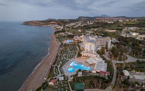 an aerial view of a resort next to the beach at Creta Star Hotel - Adults Only in Skaleta