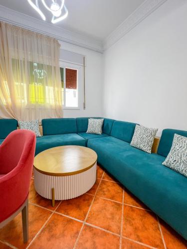 Ein Sitzbereich in der Unterkunft Appart-hôtel Costa Azul - Monaco