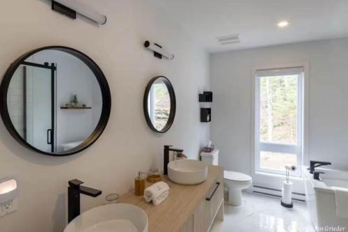 Ένα μπάνιο στο Spa & Pool table - Chalet D-tente