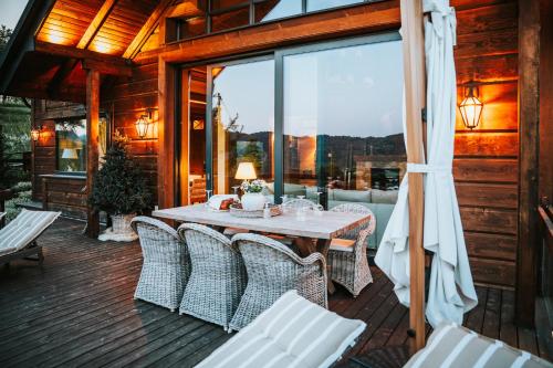 Χώρος καθιστικού στο Chalet Villa Pod Jemiołą