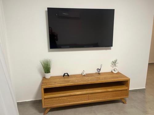 Televisyen dan/atau pusat hiburan di דירה בוטיק