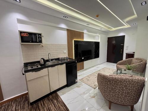 Köök või kööginurk majutusasutuses Royal Suite