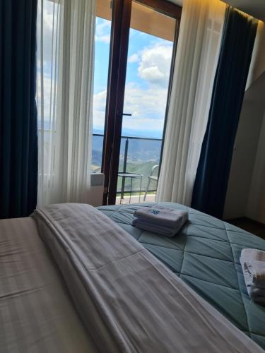 Una cama o camas en una habitación de SkyKop Apartmani