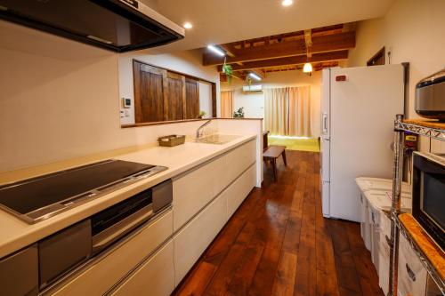 Dapur atau dapur kecil di palm tree