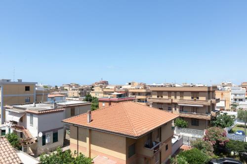 a view of a city with buildings at Leonardo Da Vinci Guest House in Fiumicino