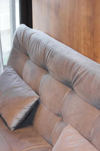 Ruang duduk di Cozy and complete studio - Brooklin SP