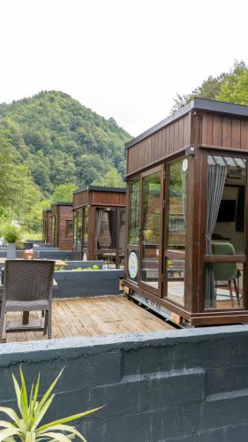 Üldine mäevaade või majutusasutusest Danzi camping tiny house pildistatud vaade