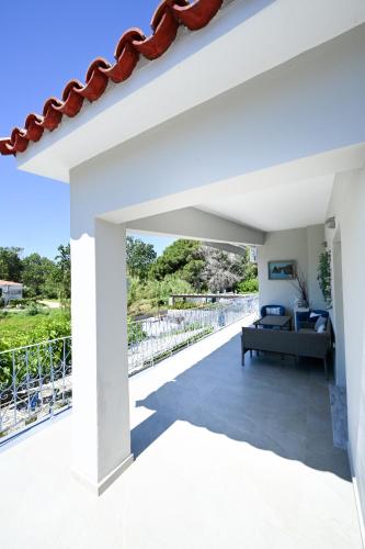 a view from the living room of a villa at Anchor Villa in Troulos