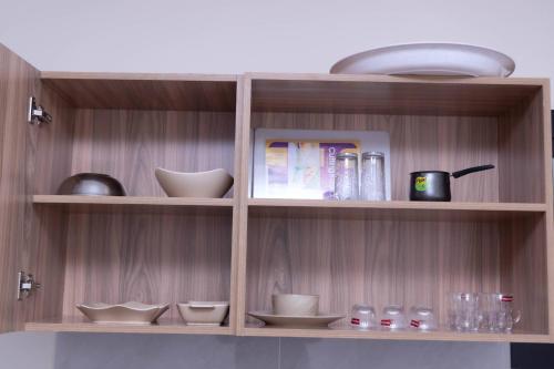 Dapur atau dapur kecil di فندق نجمة مارينا Marina Star Hotel