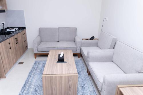 Ruang duduk di فندق نجمة مارينا Marina Star Hotel