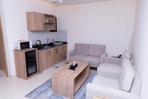 Dapur atau dapur kecil di فندق نجمة مارينا Marina Star Hotel