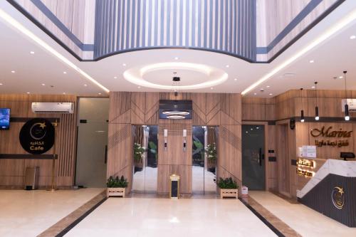 Lobi atau kawasan kaunter penerimaan di فندق نجمة مارينا Marina Star Hotel