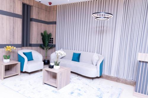 Ruang duduk di فندق نجمة مارينا Marina Star Hotel