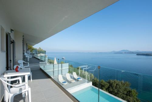Exquisite Corfu Retreat 3 Bedrooms Villa Thea Pyrgi Panoramic Sea Views