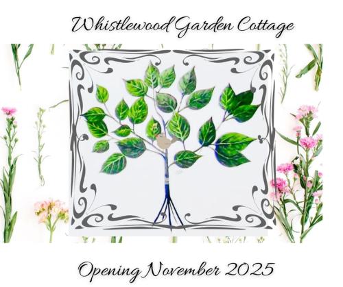 a drawing of a plant in a frame with flowers at Whistlewood Guesthouse Walmer, Port Eizabeth in Port Elizabeth