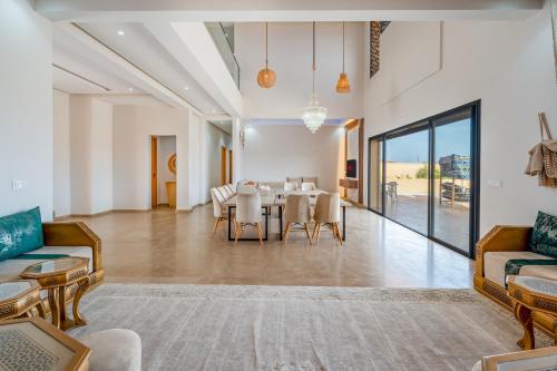 Posezení v ubytování Le Palais de l Atlas luxury villa Marrakech