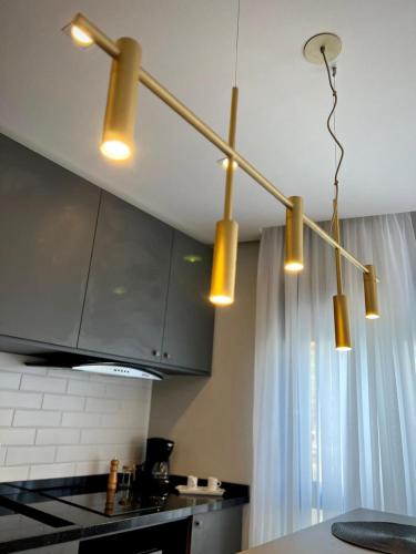Dapur atau dapur kecil di Loft 413 Inn no Parque Una