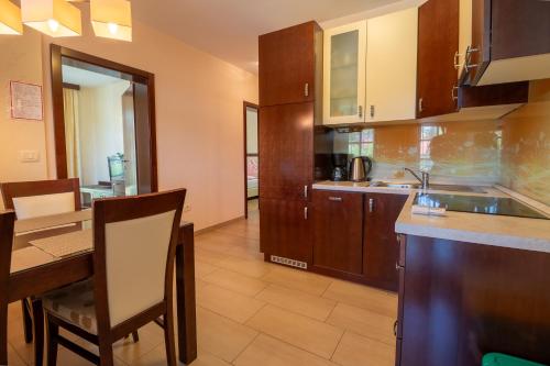 Η κουζίνα ή μικρή κουζίνα στο Vila Silva Marija Apartments