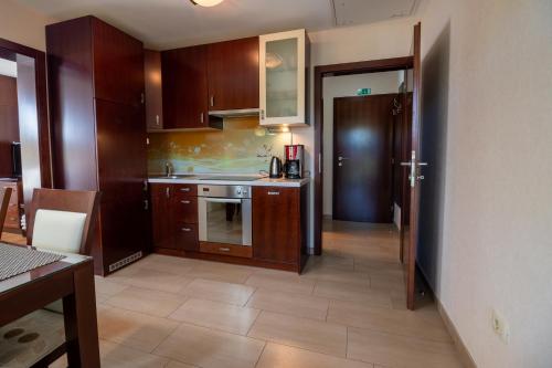 Η κουζίνα ή μικρή κουζίνα στο Vila Silva Marija Apartments