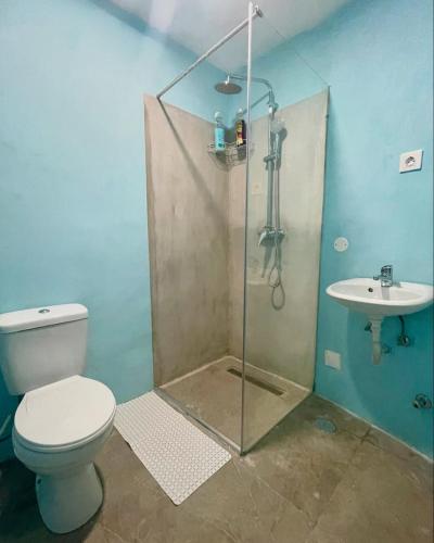Vannituba majutusasutuses Apartamentos Avenida