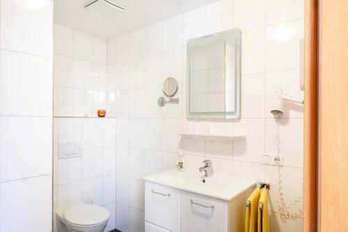 Koupelna v ubytování Haus Annette