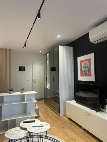 Posezení v ubytování Alles Komuna studio apartment