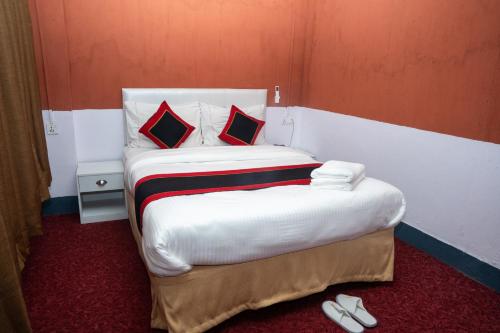 Cama o camas de una habitación en Hotel Lahana