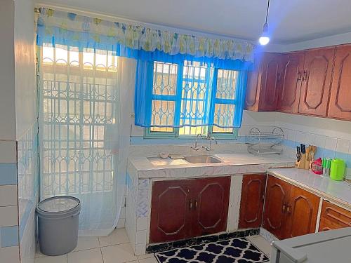 Kuchyň nebo kuchyňský kout v ubytování Homely apartments 4