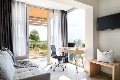 Posezení v ubytování Blue Dolphin Hotel